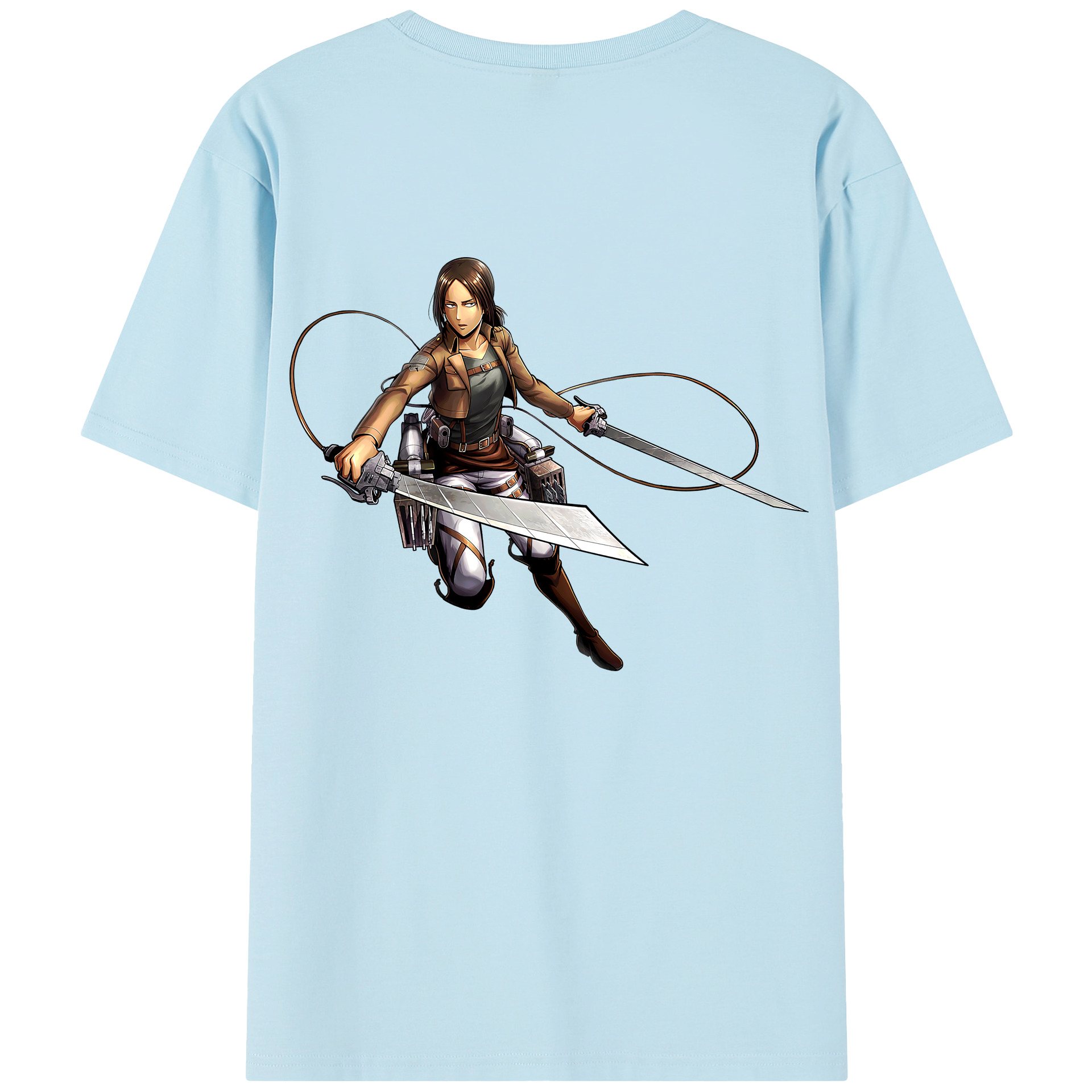 （画像用） 進撃の巨人 Attack on Titan 綿100％半袖Tシャツ（背面プリント）